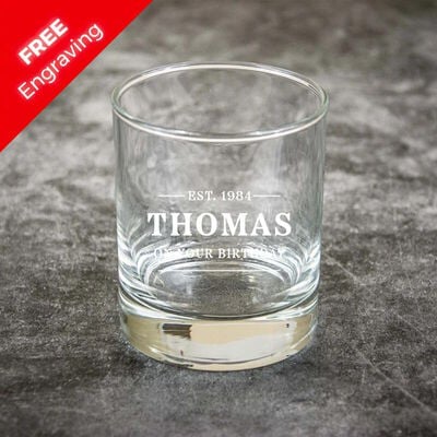 On your Birthday Whiskey Glass in Gift Box